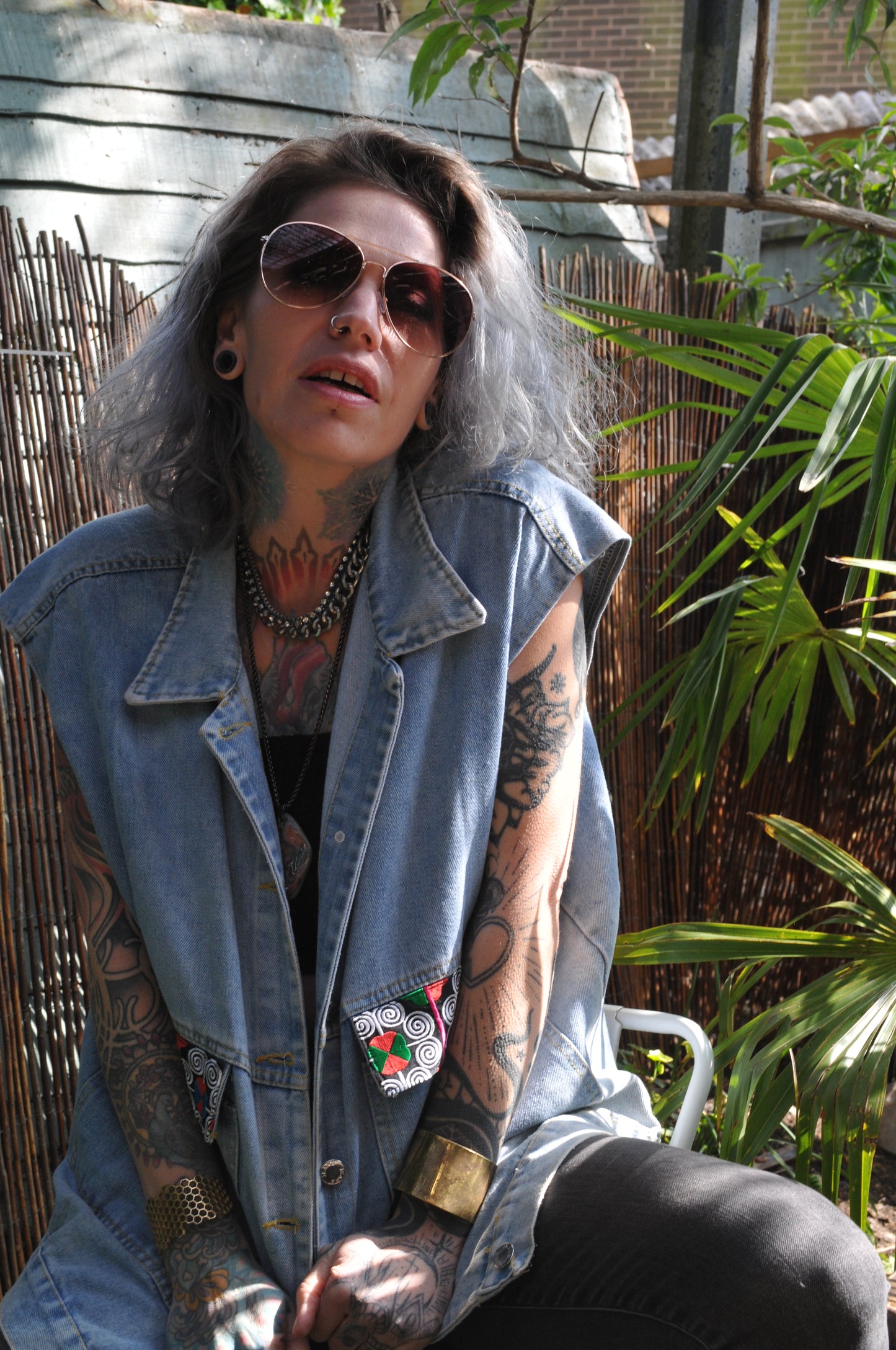 Sleeveless Denim Jacket
