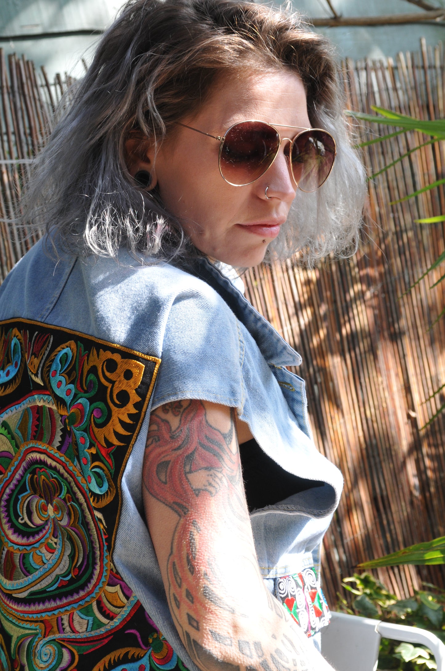 Sleeveless Denim Jacket