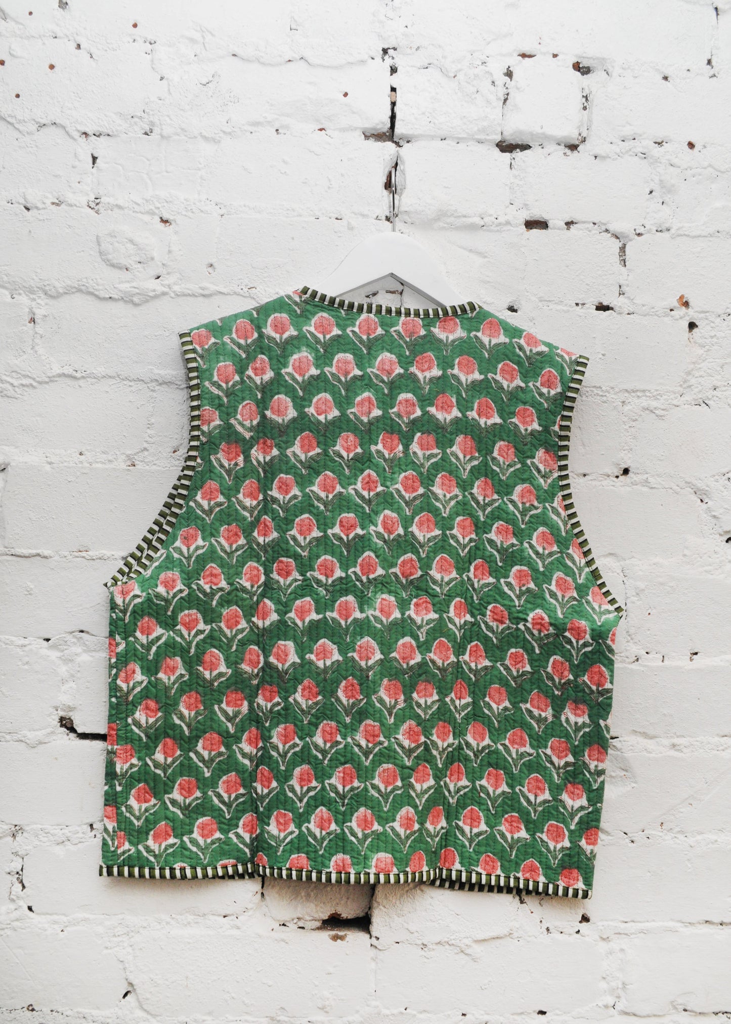 The Folk Waistcoat - Grass Green