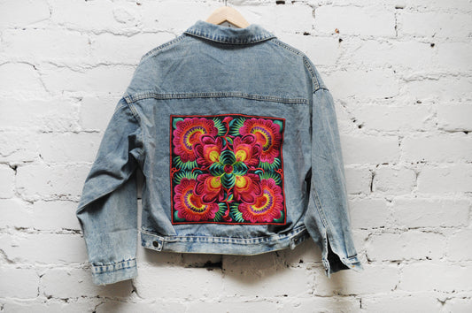 Denim Motif Jacket