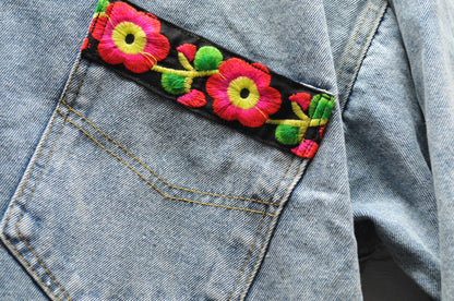 Denim Motif Jacket