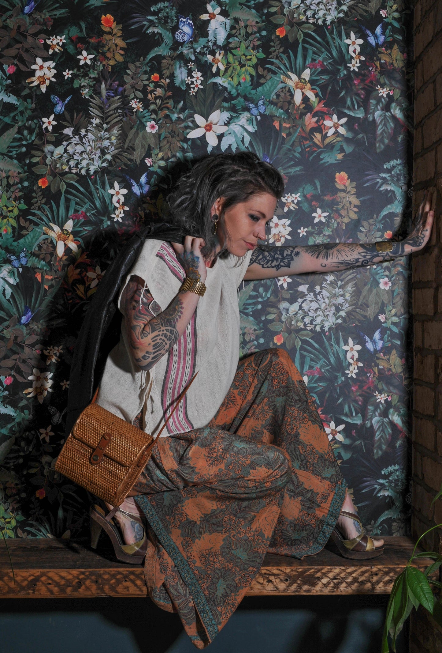 Sitara Sari Jumpsuit - Paisley