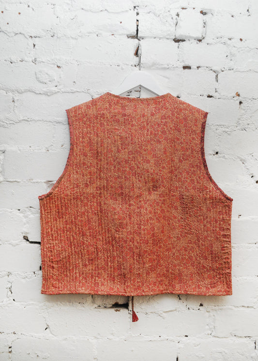The Folk Waistcoat -  Vintage Silk