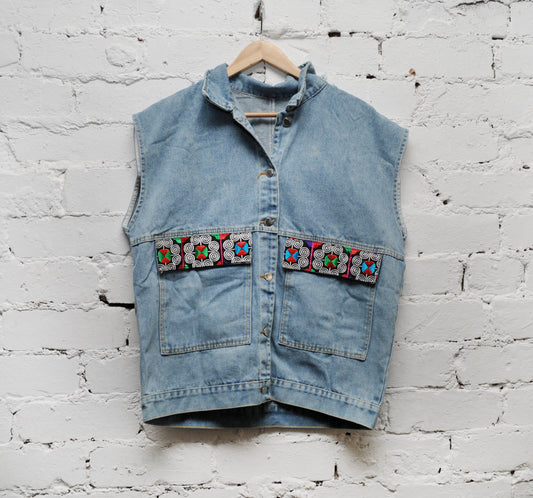 Sleeveless Denim Jacket